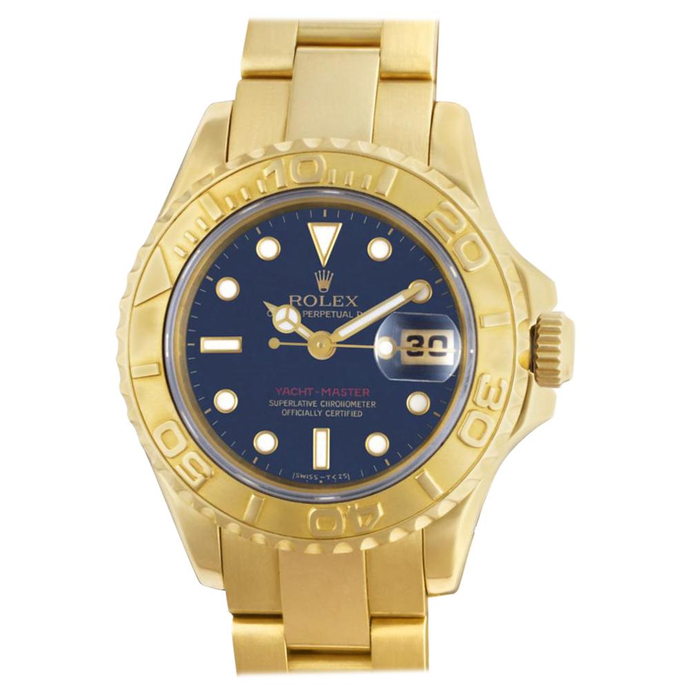 Certified Authentic Rolex Yacht-Master 15480, Yellow Dial For Sale