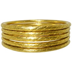 Gold Bangle Bracelets