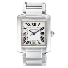 Certified Authentic Cartier Tank Francaise 19110, Missing Dial