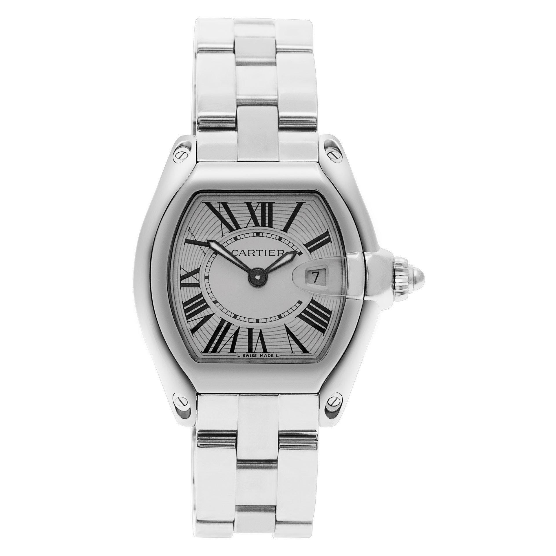 Certified Authentic Cartier Roadster 4020, Silver Dial For Sale