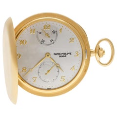 Certified Authentic, Patek Philippe Pocket Watch 50040, Gold Dial