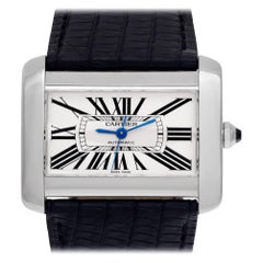 Certified Authentic Cartier Tank Divan 4200, Silver Dial