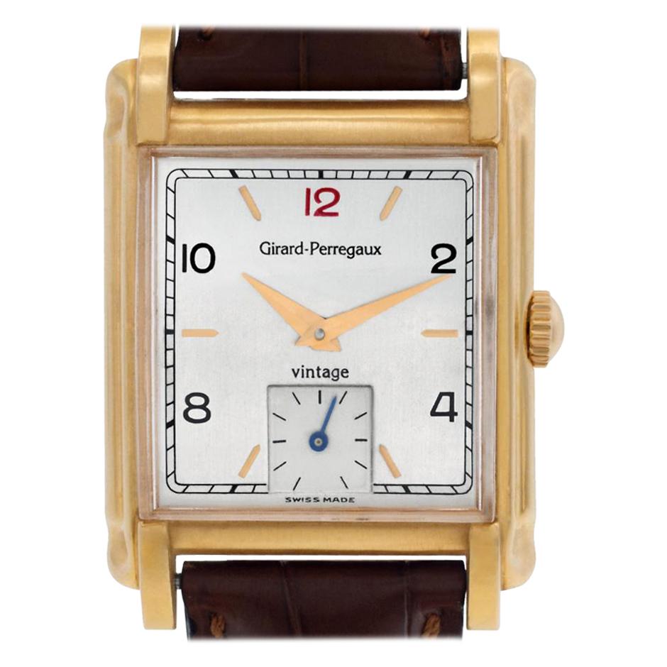 Certified Authentic Girard Perragaux Vintage 4740, Gold Dial For Sale