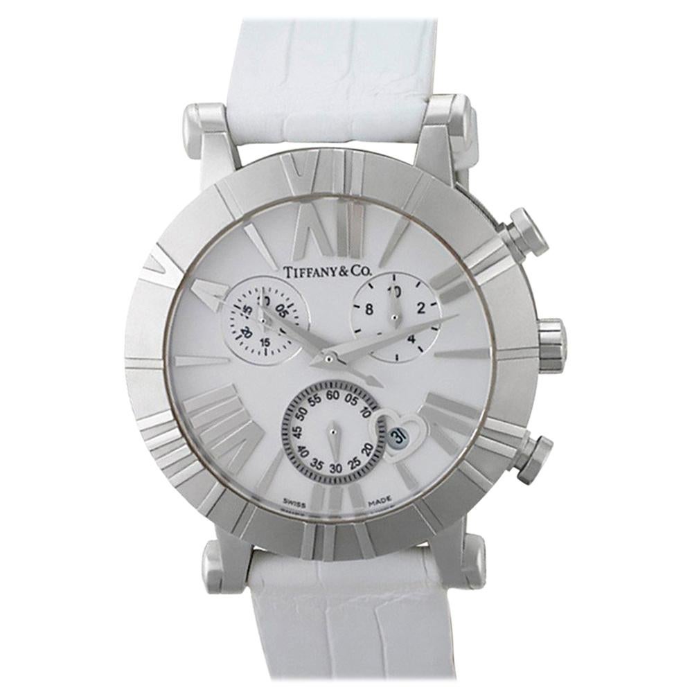 Certified Authentic Tiffany & Co. Atlas 3276, White Dial For Sale