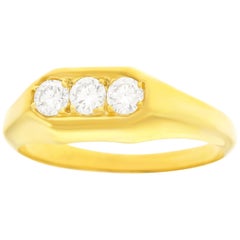 Antique Art Deco Diamond Set Gold Ring