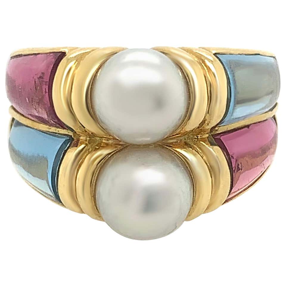 18 Karat Yellow Gold Italian Tubogas Style Ring For Sale at 1stDibs ...