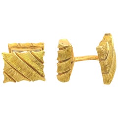 Tiffany & Co. 18 Karat Yellow Gold French Cufflinks