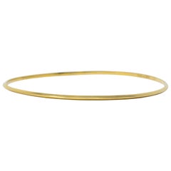 Tiffany & Co. Contemporary 14 Karat Gold Knife Edge Bangle Bracelet