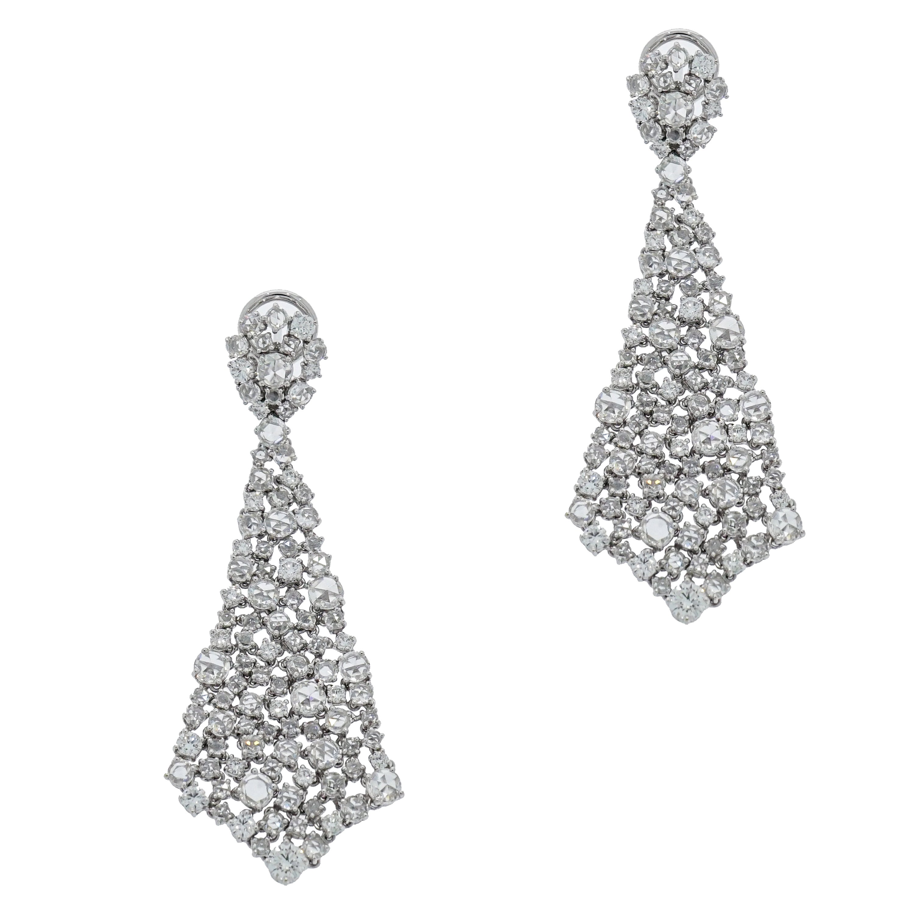 Diamonds Chandeliers Earrings For Sale at 1stDibs