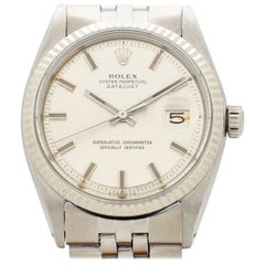 Vintage Rolex Datejust Reference 1601 Wide Boy, 1972