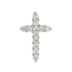 White Gold Diamond Cross Pendant