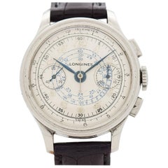 Chronographe vintage Longines 13ZN en acier inoxydable, 1939