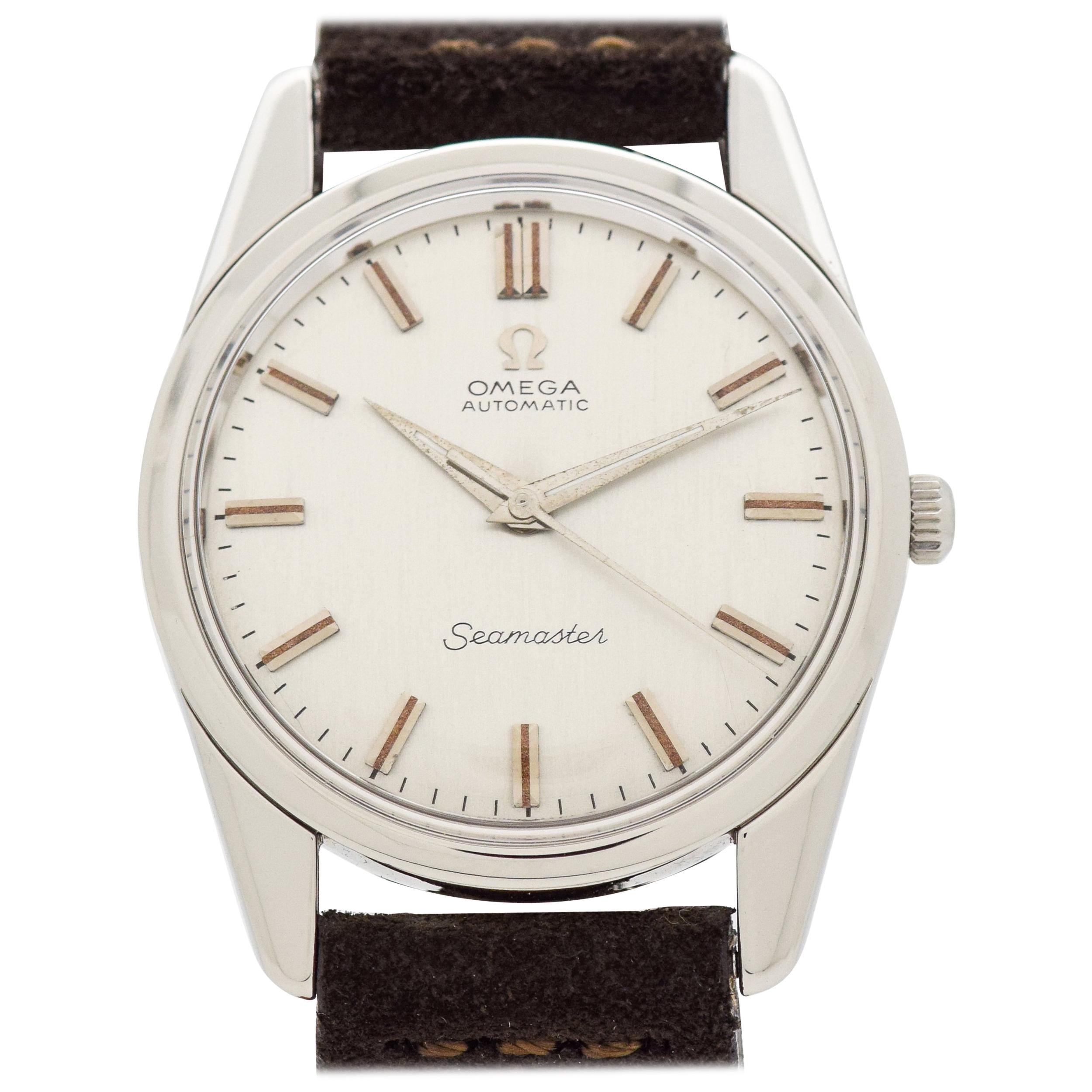 Vintage Omega Seamaster Automatic Stainless Steel Watch, 1959 For Sale