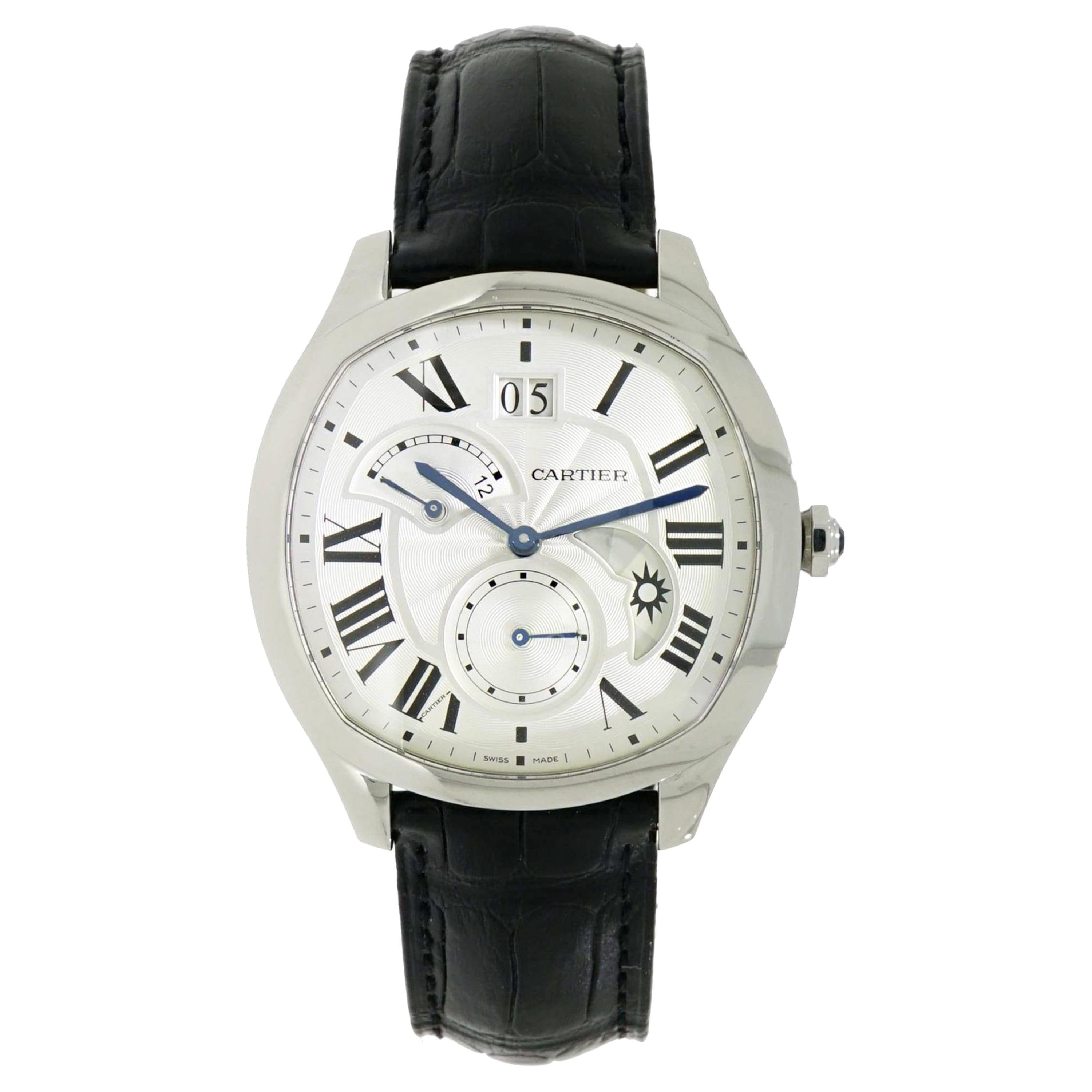 Cartier Drive GMT Stainless Steel Wristwatch