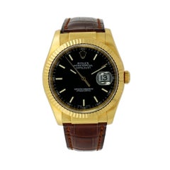 Rolex Datejust 18 Karat Yellow Gold 116138
