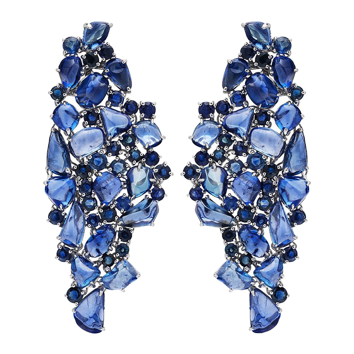 Ruchi New York Blue Sapphire Drop Earrings