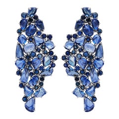 Pendientes de zafiro azul Ruchi New York