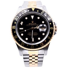 Rolex 18 Karat Yellow Gold and Stainless Steel GMT Master II Watch Ref. 16713