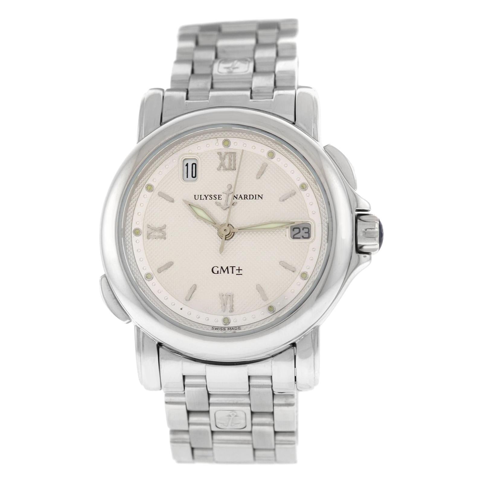  Men's Ulysse Nardin San Marco 203-22 GMT +/- Automatic Date Watch For Sale