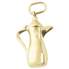 14 Karat Yellow Gold Teapot Charm