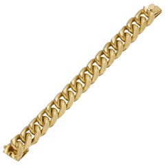 Cartier Paris 1960s Gold Curb Link Bracelet