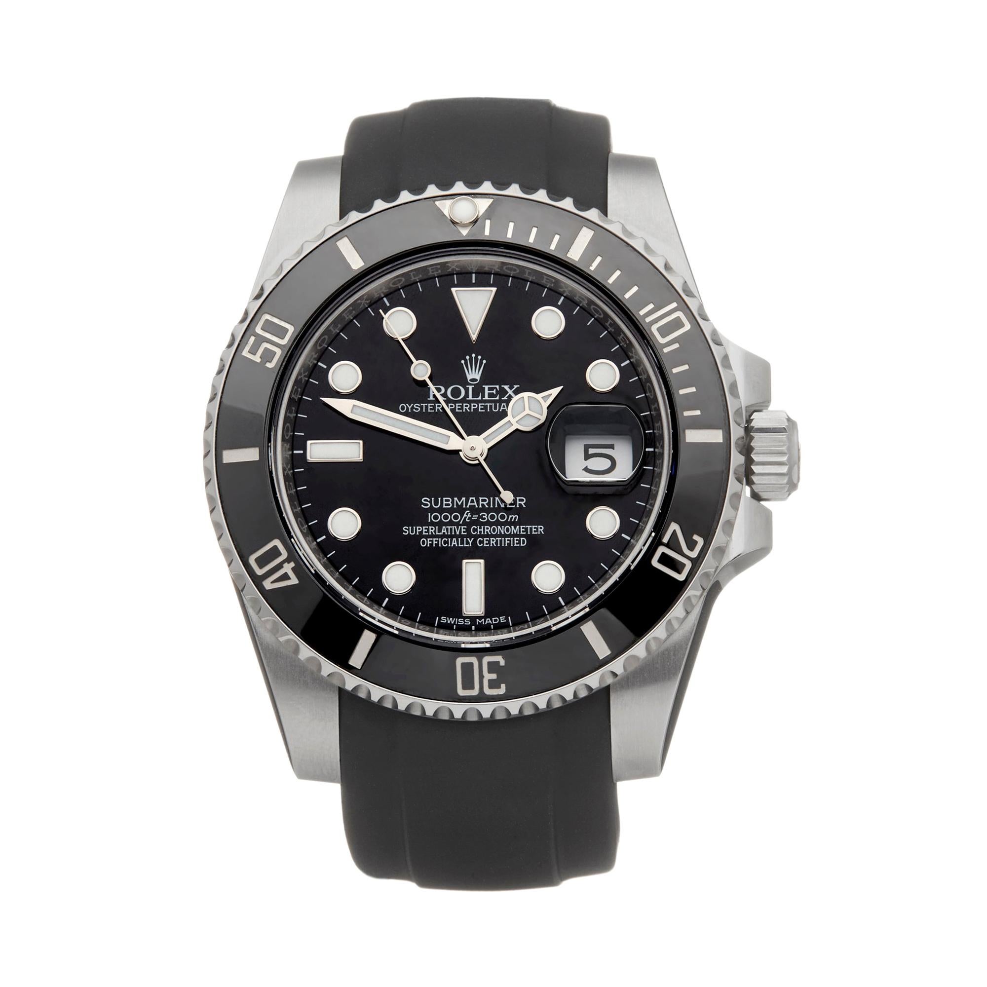 Rolex Submariner Stainless Steel 116610LN Wristwatch at 1stDibs ...
