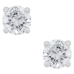 Round Brilliant Diamond Stud Earrings