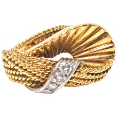 Kutchinsky 18 Karat Yellow Gold Diamond Ring