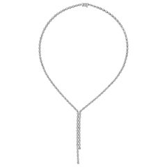 Roman Malakov 8.36 Carat Round Diamond Drop Necklace