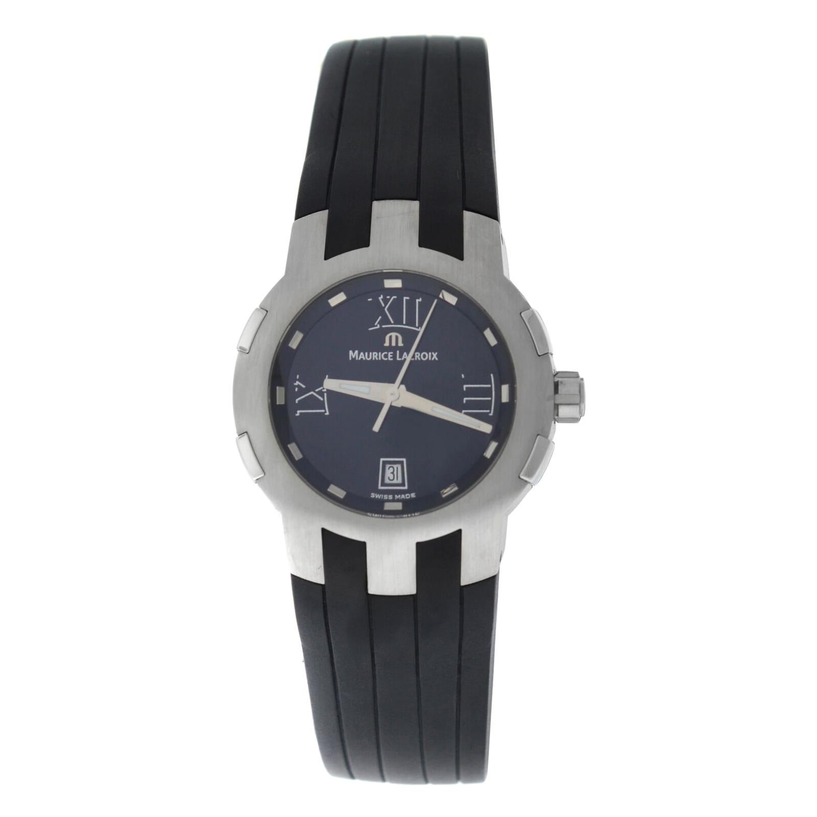 Lady Maurice Lacroix Milestone MS1013-SS001-310 Steel Quartz Watch For Sale