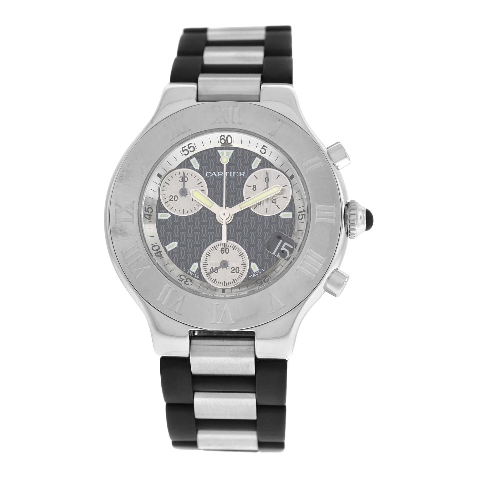 Cartier 21 Chronoscaph - 5 For Sale on 