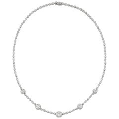 Jye's International White Gold Diamond Necklace