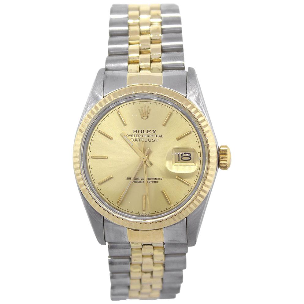 Rolex 16013 Datejust Champagne Dial Watch