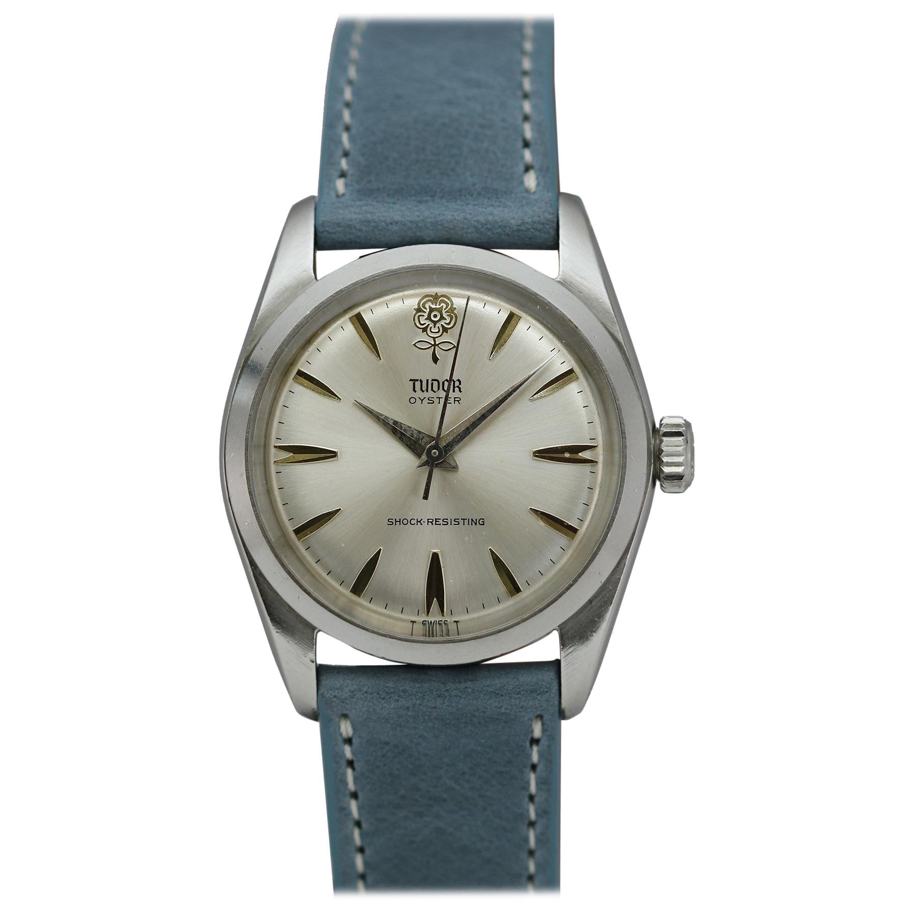 Tudor Stainless Steel Oyster Shock Resisting Ref 7934 Wristwatch, circa 1965