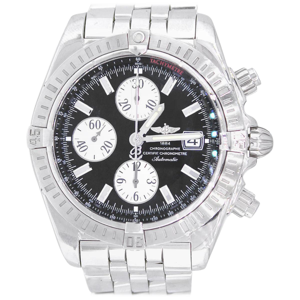 Breitling A13356 Chronomat Evolution Black Dial Watch