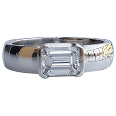 Fratelli Piccini Florence Emerald Cut Diamond Band Ring