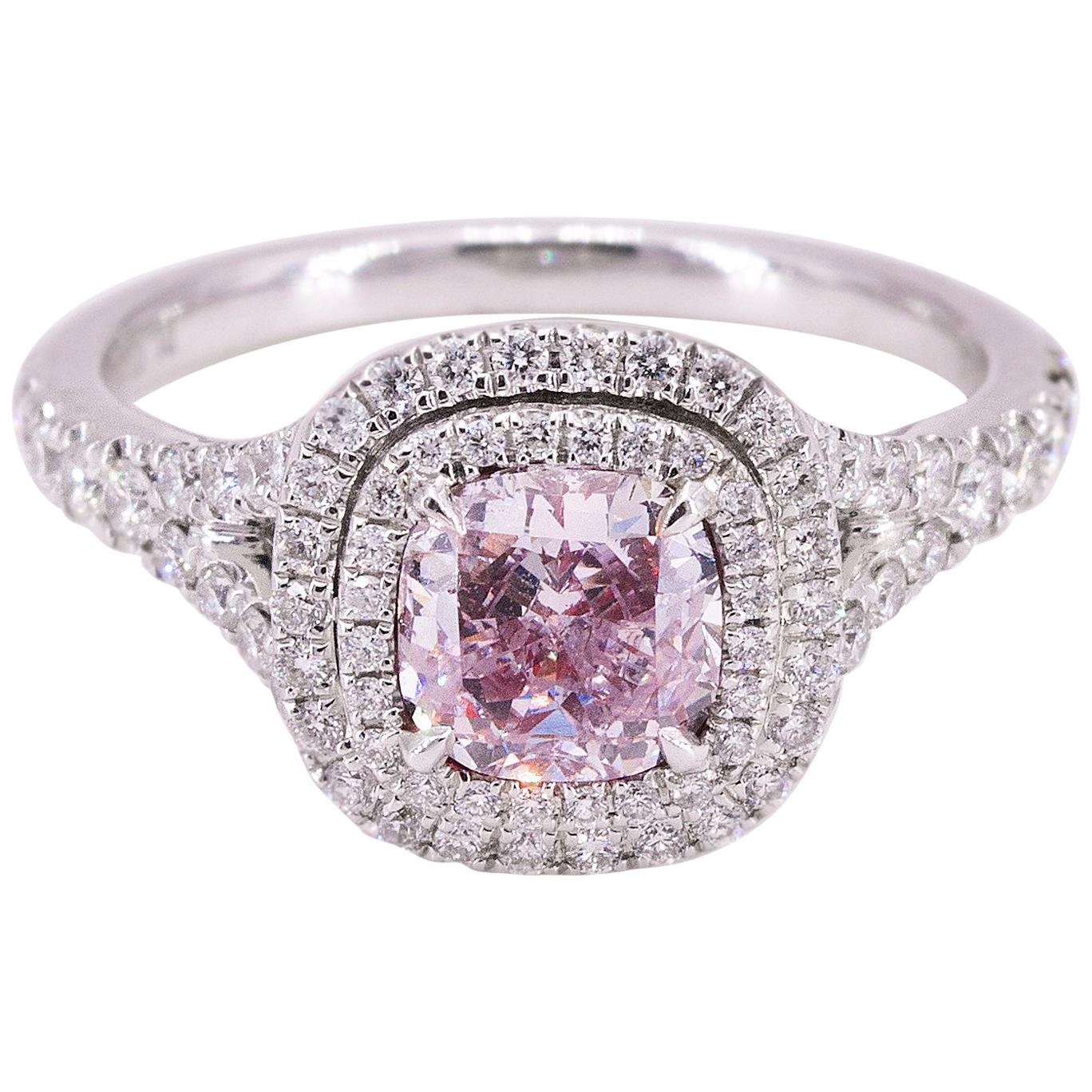 18 Karat GIA Pink Diamond Ring