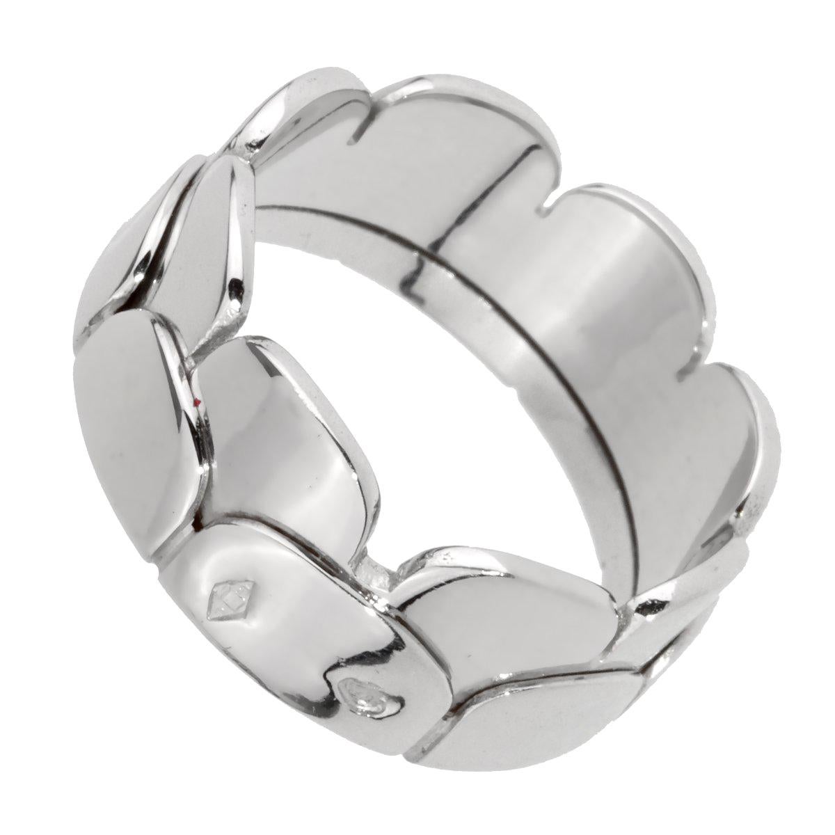 Hermes Arch White Gold Band Ring