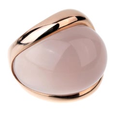 De Grisogono 79 Carat Pink Quartz Rose Gold Ring