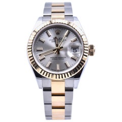 Rolex Datejust New Style Two-Tone 18 Karat Gold Ladies Wristwatch Ref 179173