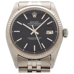 Vintage Rolex Datejust Reference 1601 with Black Dial, 1977