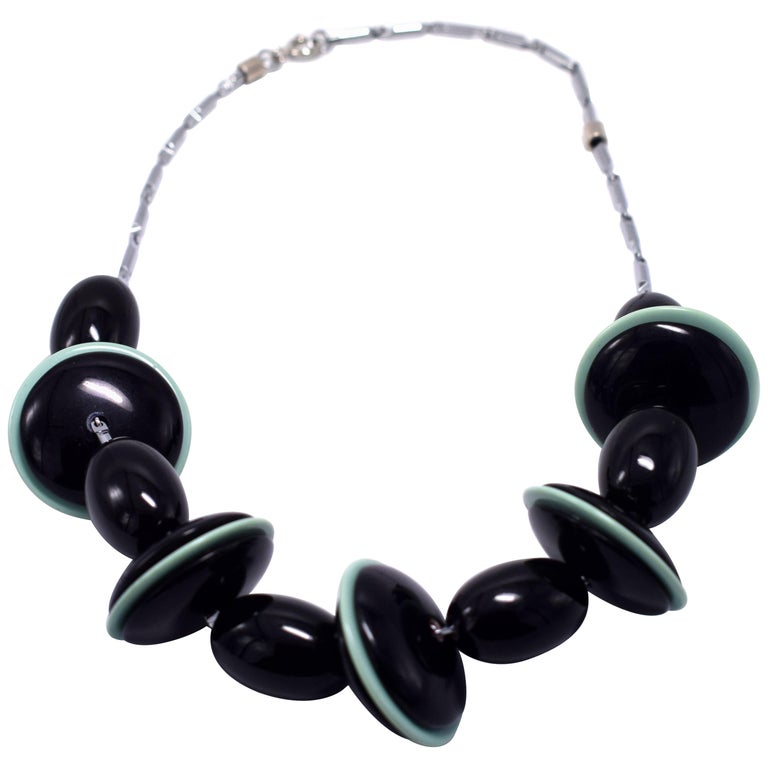 Art Deco Statement Necklace by Jacob Bengel, circa 1930 at 1stdibs