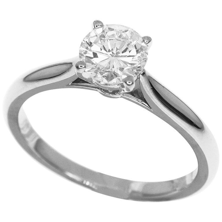 Cartier 0.62 Carat F-VVS2 Diamond Solitaire Platinum, 1895 Ring For Sale at  1stDibs | solitaire 1895, cartier solitaire 1895 price, solitaire 1895  cartier