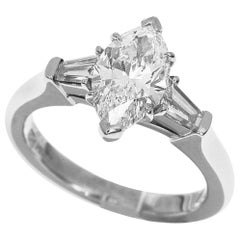 Harry Winston 1.16 Carat Diamond Platinum Tryst Marquise Brilliant Classic Ring