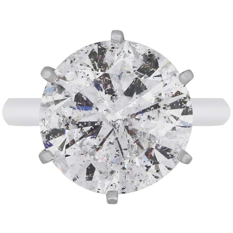 EGL Certified .55 Carat Diamond White Gold Engagement Ring For Sale at