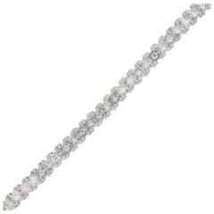 Princess Cut Diamond Tennis Bracelet