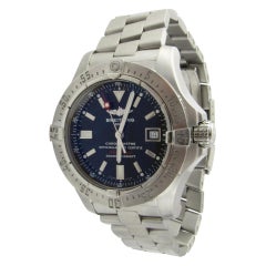 Used Breitling Avenger Seawolf Men's Watch A17330 Black Dial Stainless Steel