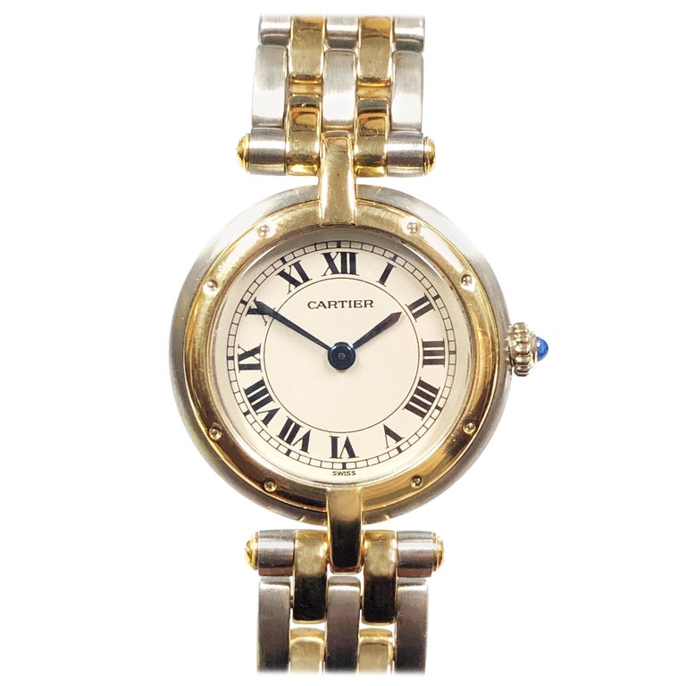 Cartier Panther Ronde Ladies Yellow Gold and Stainless Steel Quartz ...