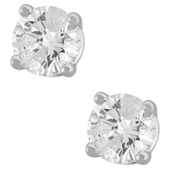 Round Brilliant Diamond Earring Studs