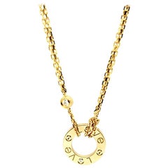 Cartier Love Diamonds Yellow Gold Diamonds Necklace